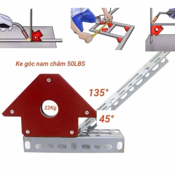 Ke góc nam châm 45° 90° 135° lực hút 22kg