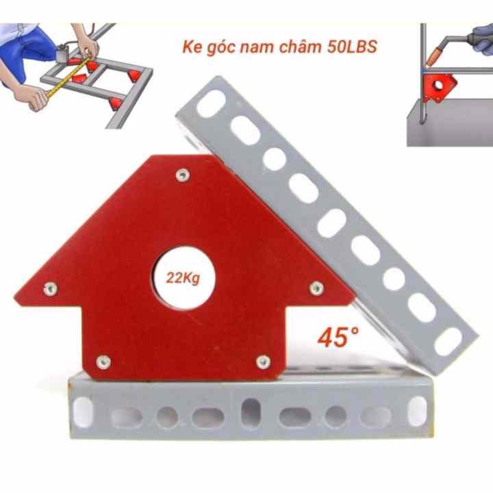 Ke góc nam châm 45° 90° 135° lực hút 22kg