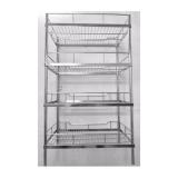 Kệ inox 304 úp chén dĩa 4 tầng (40x60)