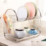 [HCM]Kệ Inox Úp Chén Đĩa 2 Tầng Đa Năng Kim Phát