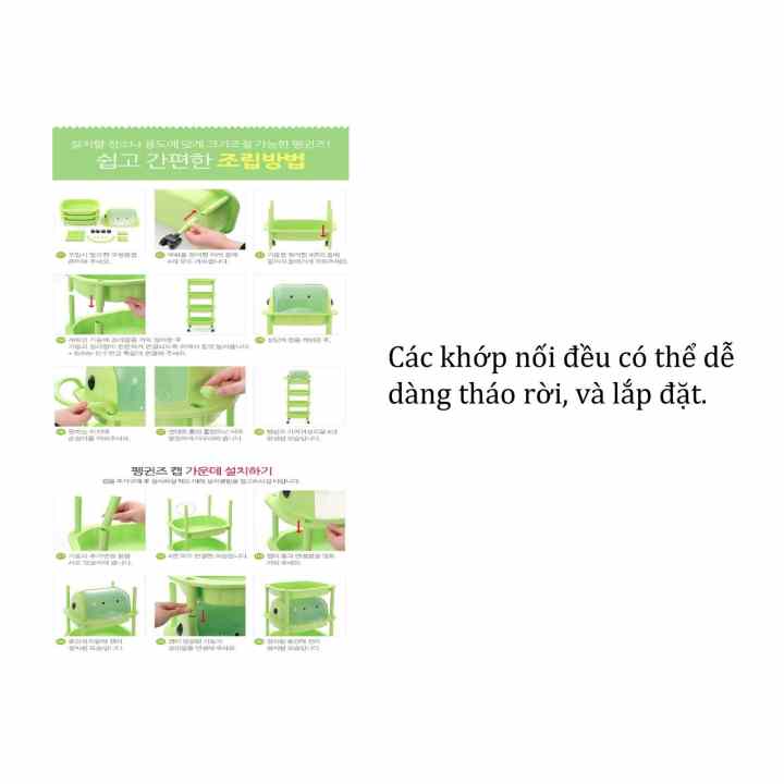 Kệ kéo cánh cụt 2 tầng Happy Box Yuwon PS YW-18 (Hồng)