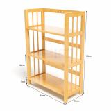 Kệ Sách Gỗ Cao Su 3 Tầng Rộng 60cm (TN)