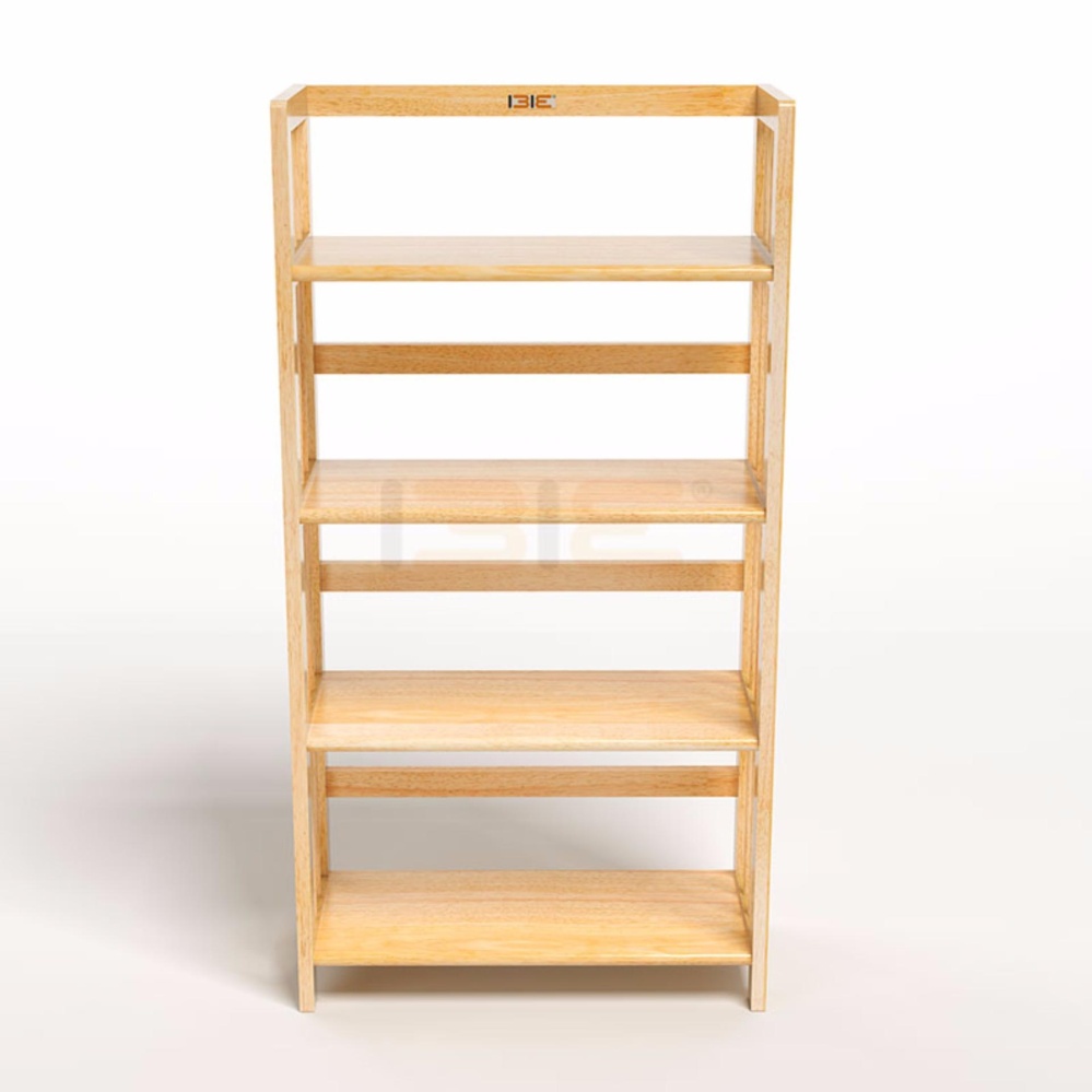 Kệ Sách Gỗ Cao Su 4 Tầng Rộng 60cm