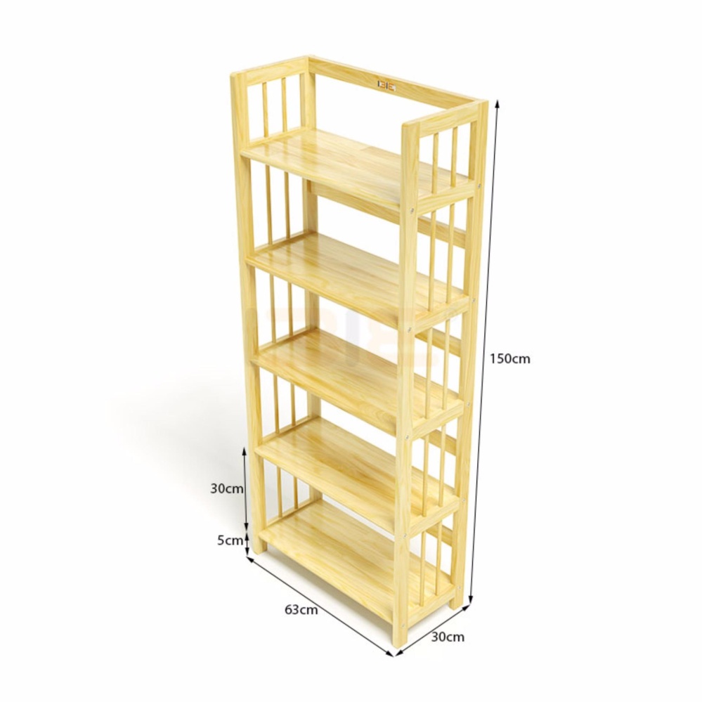 Kệ Gỗ 5 Tầng Rộng 60cm Đa Dụng (TN)