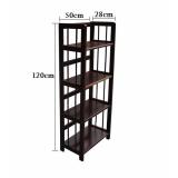 Kệ Sách Đa Năng 4 Tầng Rộng 50cm (Nâu)