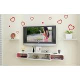 Kệ tivi treo tường Diachire trẻ trung T171 +TẶNG 2 bộ trang trí Trái tim 3D dễ thương
