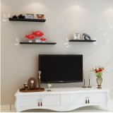 [HCM]Kệ treo tường gỗ lõi xanh Chống ẩm bộ 3 thanh DCR nhỏ gọn mà chắc chắn (Dài 40-50-60cm gỗ dày 2cm) (Đen)