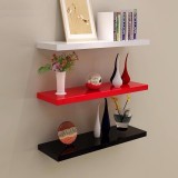 [HCM]Kệ treo tường DIACHIRE gỗ xanh Chống ẩm bộ 3 thanh 40cm sâu 20cm (Đỏ Trắng Đen) giúp để được nhiều đồ