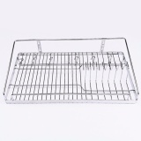 Kệ úp chén đĩa 1 tầng 28X60cm inox 304 Tặng kèm ống đũa