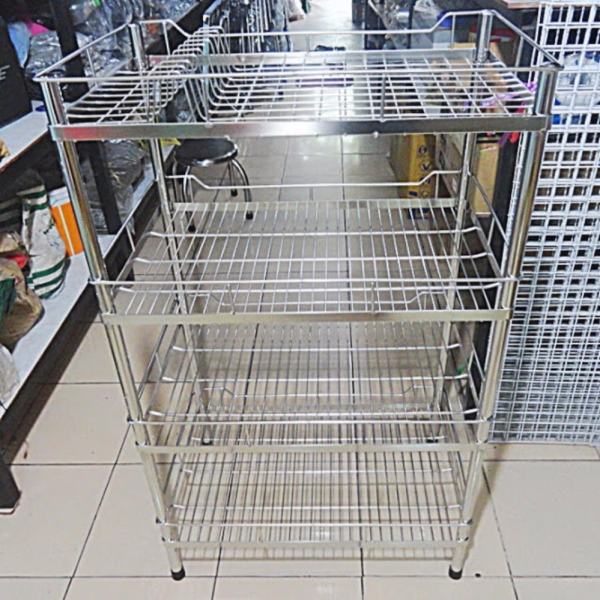 Kệ úp chén đĩa 4 tầng INOX 304