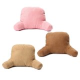 Khaki Lounger Pillow Bed Rest Back Support Arm Stable TV Reading Backrest Cushion - intl