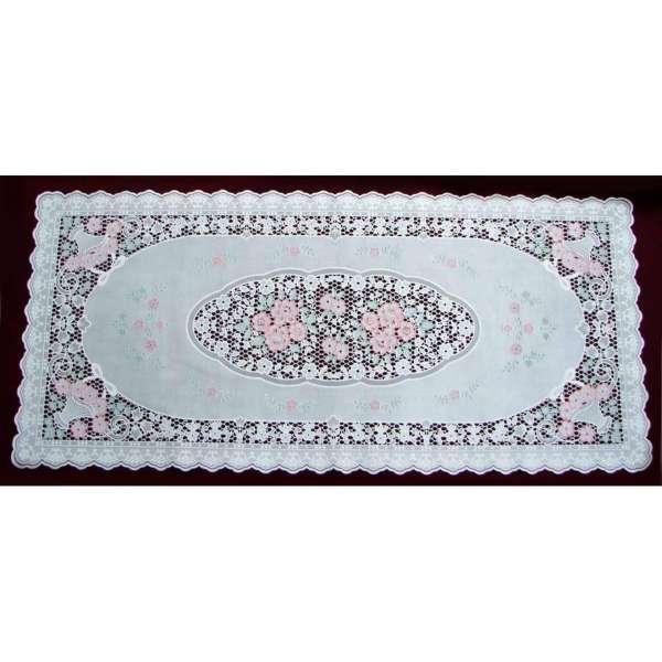 Khăn bàn cao cấp salon hình chữ nhật hoa Mai 40x92cm Towa Nhật Bản