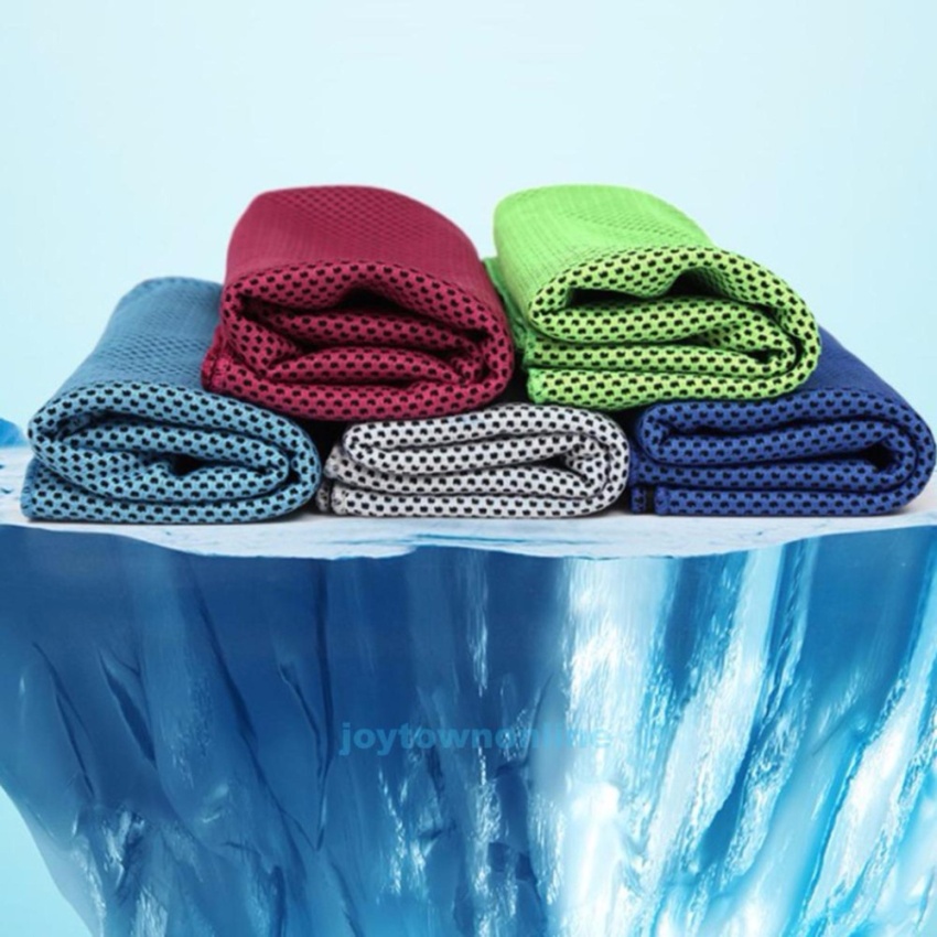 Khăn lạnh tập thể thao làm mát, hút mùi cơ thể Cool Towel (Màu ngẫu nhiên)-GDTL
