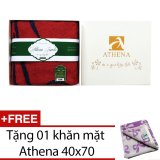 Khăn tắm (Bath towels) ATHENA cô gái Việt Nam + Tặng kèm khăn mặt công nghệ Non-twisted