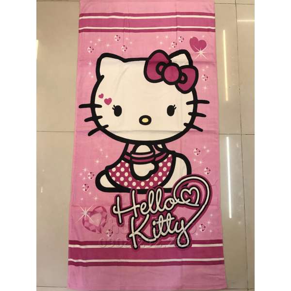 Khăn tắm hình mèo Kitty (60x120cm)