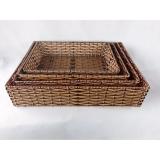 Khay chữ nhật to cạnh thẳng giả mây (34x24x7)