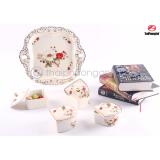 Khay đựng mứt bằng Sứ 4 ngăn Royal Houseware 11803L