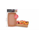 Khay Đựng Thực Phẩm Giấy Kraft 6 Cái Uncle Bills YA0078