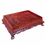 Khay trà rồng chầu cỡ đại gỗ hương ta đỏ cao cấp KTH45