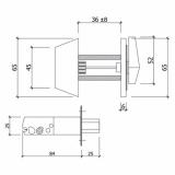 [HCM]Khóa chốt VICKINI 30101.001 (Trắng)