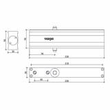 [HCM]Khóa cửa lùa Nhôm AMEX 212H