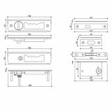 [HCM]Khóa cửa gỗ lùa VICKINI E80