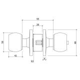 [HCM]Khóa đấm VICKINI 30900.001 (Màu Trắng)