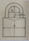 Khóa thép ABUS 83/55 (Trắng bạc)