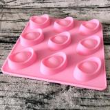 Khuôn bánh rau câu socola silicon 9 thỏi vàng