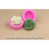 Khuôn Silicon 4D Hoa Hồng 5cm