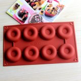 Khuôn silicon làm bánh donut 8 lỗ