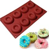 KHUÔN SILICON LÀM BÁNH DONUT 8 LỖ
