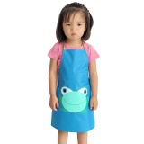 Kids Children Waterproof Frog Print Apron Paint Eat Drink Outerwear BU