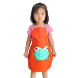 Kids Children Waterproof Frog Print Apron Paint Eat Drink Outerwear OR