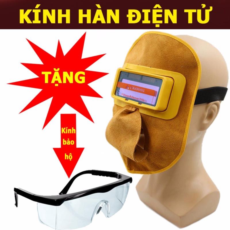 Kính hàn điện tử tự động cảm biến ánh sáng KH03 + Tặng kính bảo hộ và dây đeo