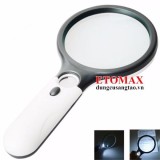 Kính lúp 3x - 45x cầm tay có đèn cao cấp
