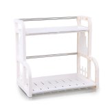 Kitchen Organization Multifunctional 2 Layer Seasoning Cutting Board Double Shelf Storage Rack