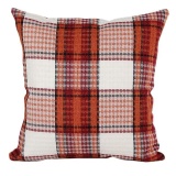 Lattice Sofa Bed Home Decor Pillow Case Cushion Cover Orange - intl