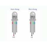 Led 3 màu (4 chân)-(bộ 10 sản phẩm)