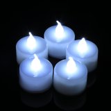 epayst LED Flicker Flashing Flameless Tea Light Tealight Electric Candle Christmas Party Cool White