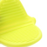 Leegoal Xanh Huỳnh Quang Silicone Nồi Lò Nướng Mini Mitt Nấu Kẹp Tay Cầm Chịu Nhiệt-1 Đôi (2 cái) -quốc tế