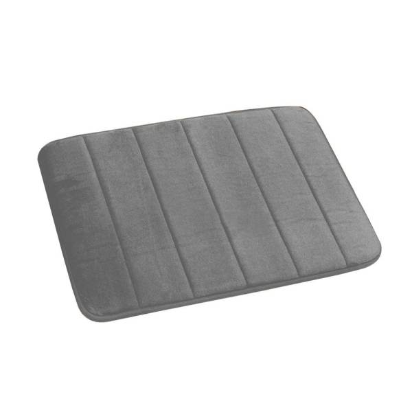 Leegoal Water Absorbent Non Skid Memory Foam Bath Spa Rug Shower Mat Carpet (Gray) - intl