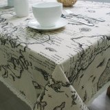 Linen Cotton Lace Table Cover Tablecloth Map European Functional Table Cloth for Picnic Party Banquet