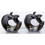 Lọ hoa trang trí Gốm Bát Tràng Quả táo Apple Màu đen Tài Lộc