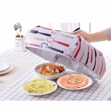 [HCM]Lồng Bàn Đậy và Giữ Nhiệt Thức Ăn Gấp Gọn RainStore -Trắng Đỏ - Size Lớn
