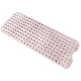 Dài NHỰA PVC Chống Trượt Nhà Tắm An Toàn Massage Tắm kèm Ly Hút Mạnh Đồ Dùng Phòng Tắm 39x16 inch Trong Suốt Màu Hồng-intl