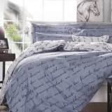 Love Letter Zip Open King Size Bed Set Pillowcase Quilt Duvet Cover - intl