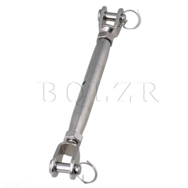 M10 304 Thép không gỉ Đóng Cửa Cơ Thể Hàm Turnbuckle (Bạc)-quốc tế