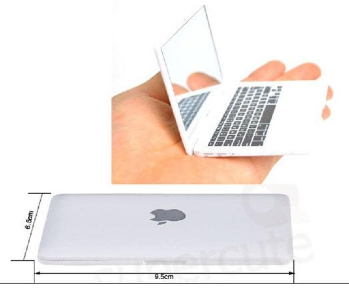 Macbook Air Phong Cách Di Động Gương Apple Notebook Sáng Tạo Trang Điểm Mỹ Phẩm Trang Trí Nhà-quốc tế