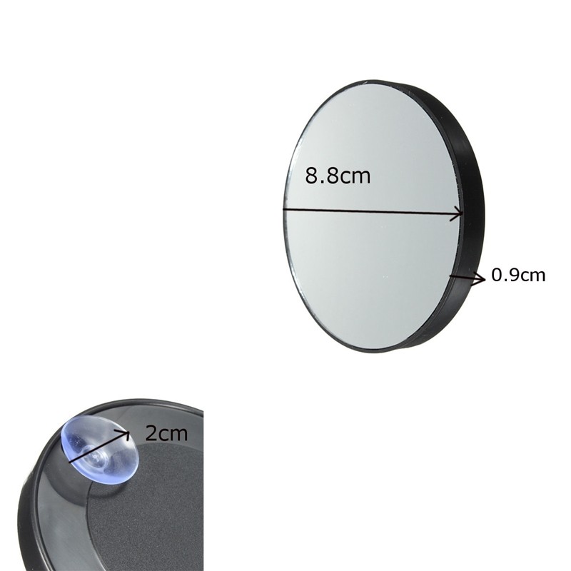 Make Up Mirror 15X Magnifying Glass Mirrors Cosmetics Miroir With Suckers Women Beauty Makeup Tool,Black - intl